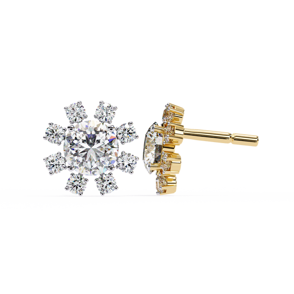Statement Starburst Diamond Stud Earrings