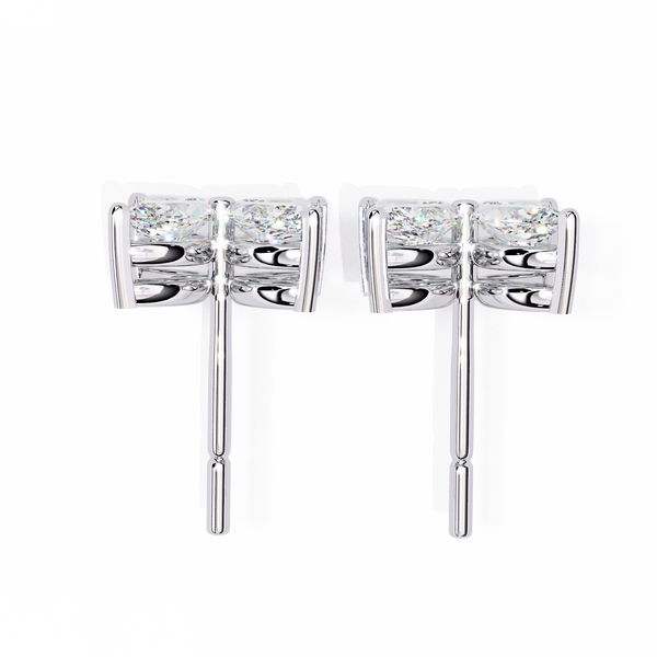 Marquise Four Stone Diamond Stud Earrings