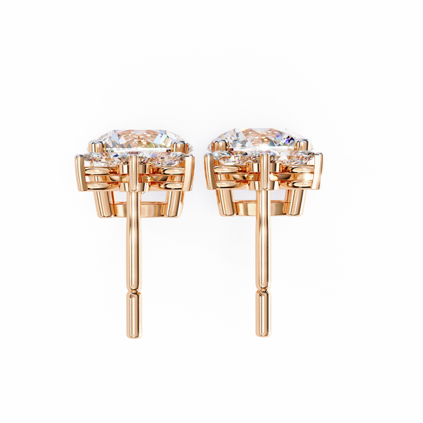 Dew Drop Cut Dangle Diamond Stud Earrings