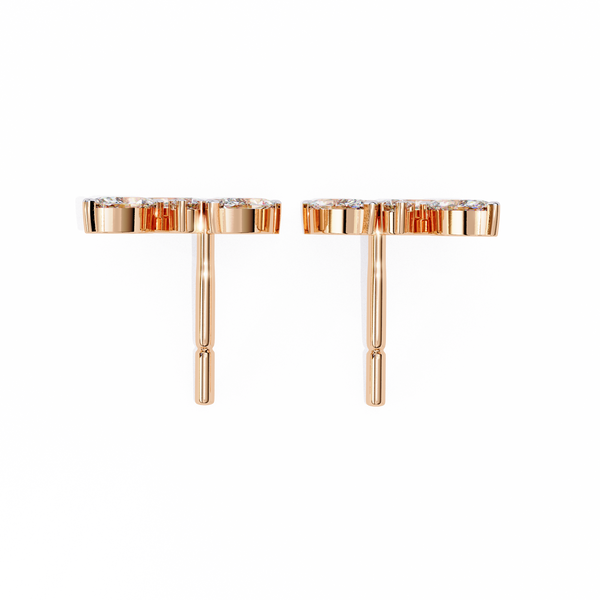 Marquise Cut Cluster Diamond Stud Earrings