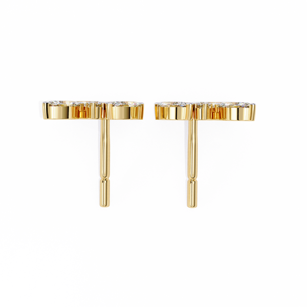 Marquise Cut Cluster Diamond Stud Earrings