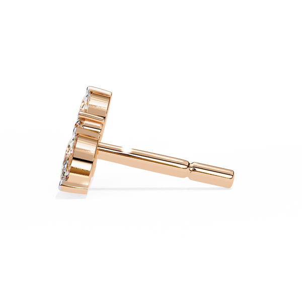 Marquise Cut Cluster Diamond Stud Earrings