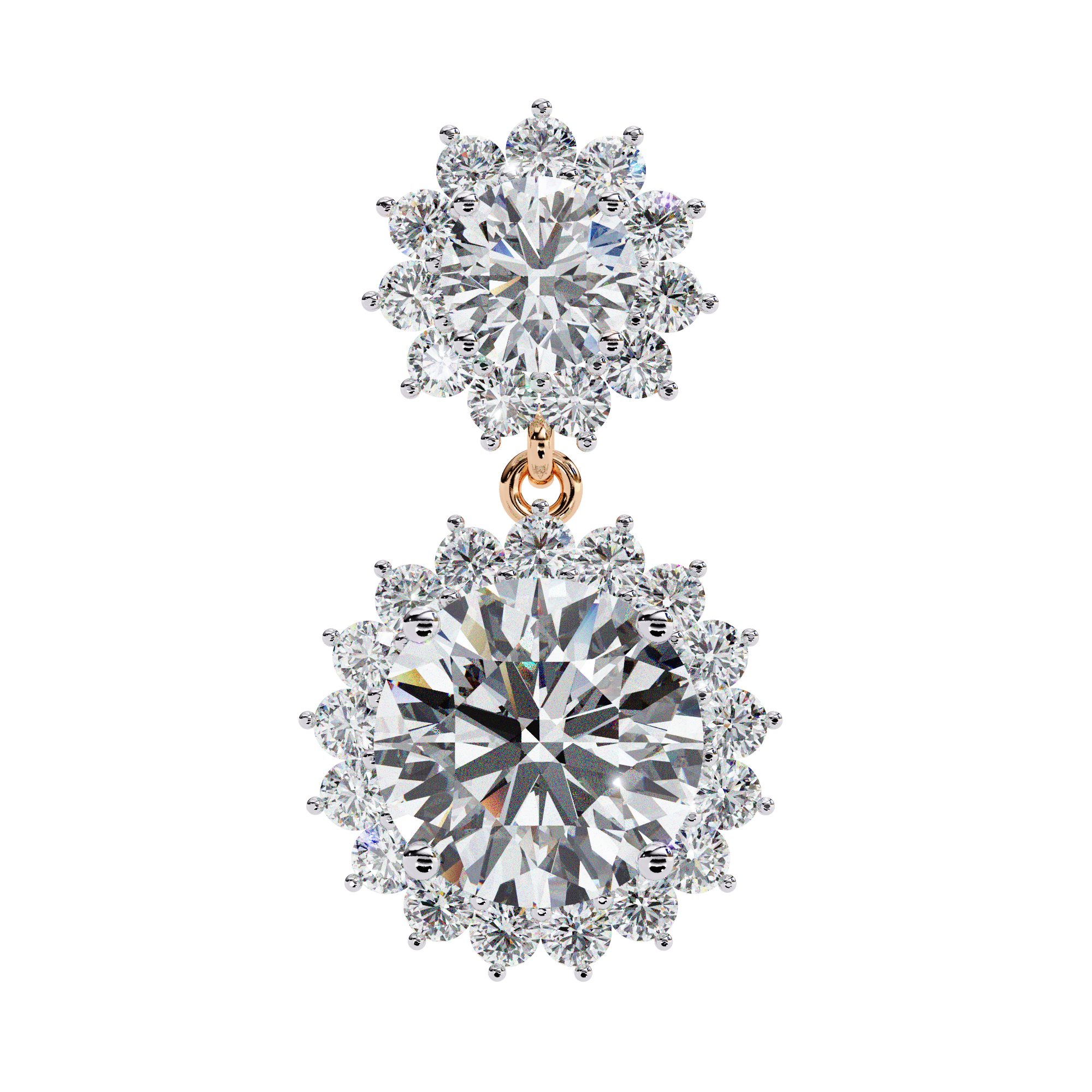 Calla Solitaire Drop Earrings