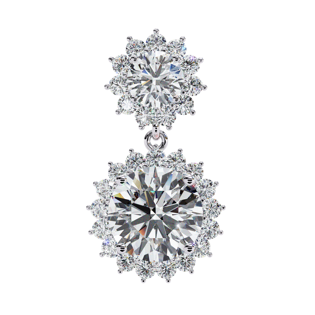 Calla Solitaire Drop Earrings