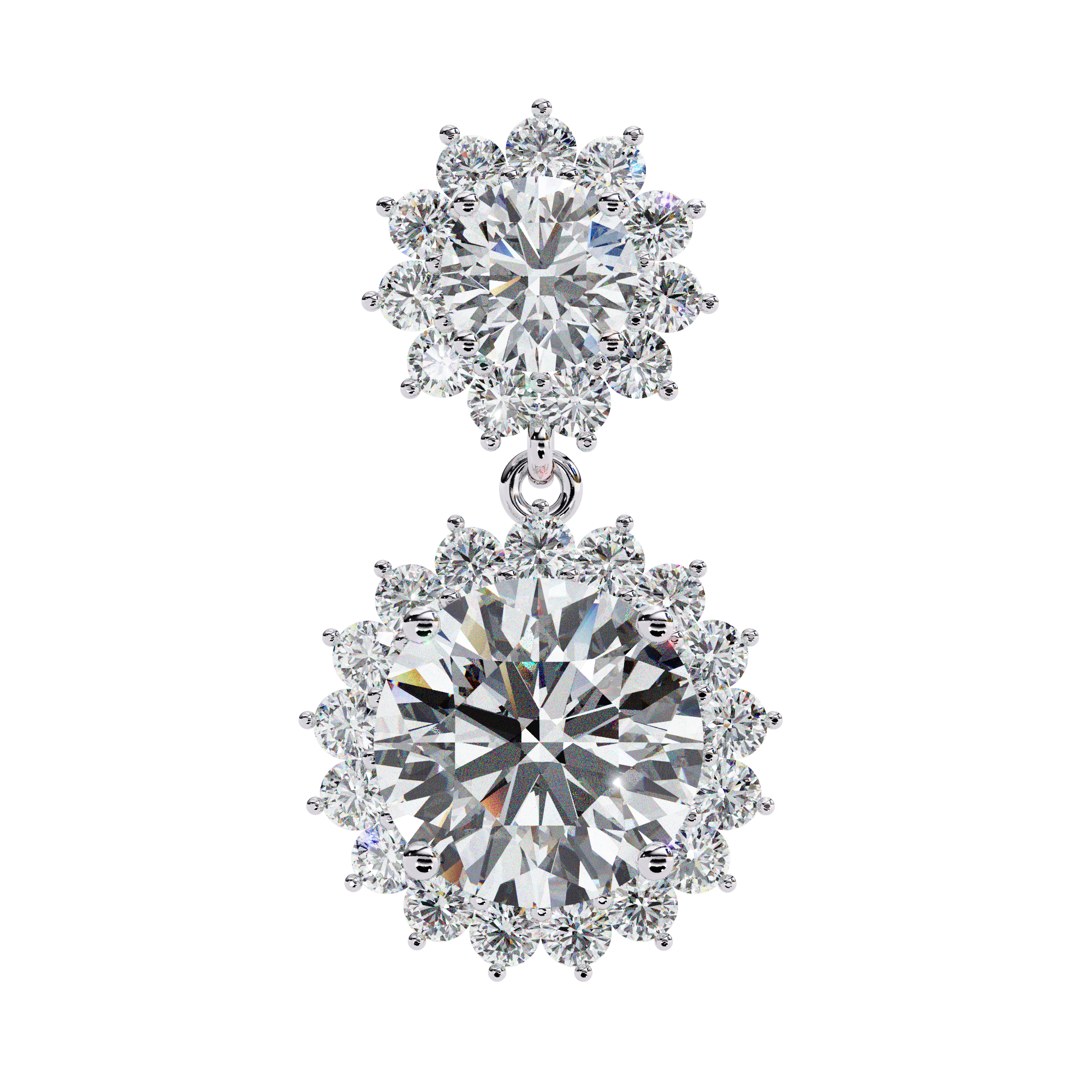 Calla Solitaire Drop Earrings