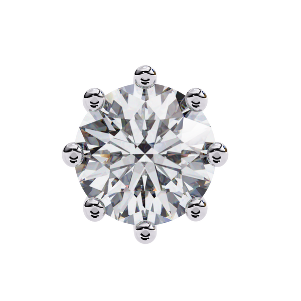 Eight-Prong Set Diamond Studs