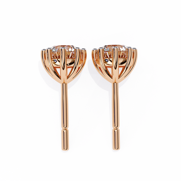 Eight-Prong Set Diamond Studs