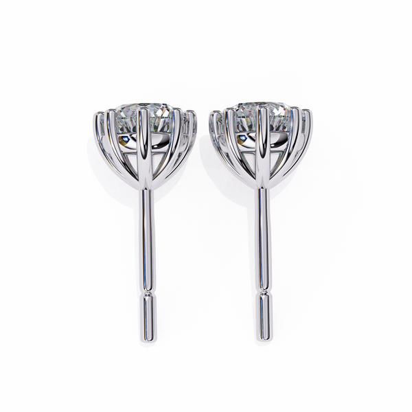 Eight-Prong Set Diamond Studs