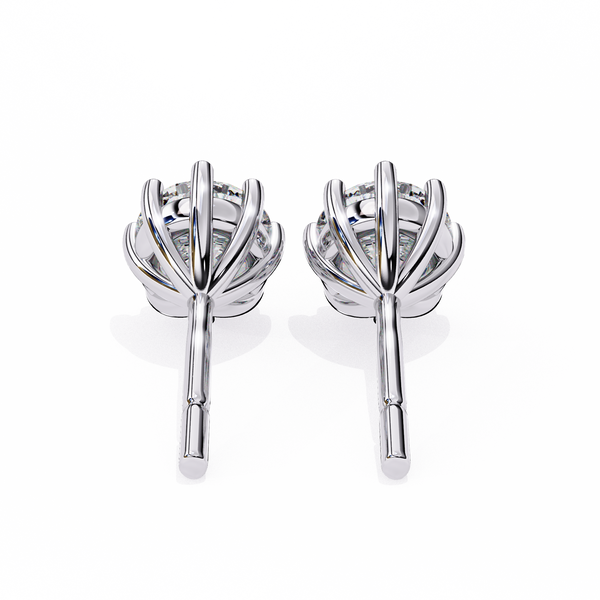 Eight-Prong Set Diamond Studs