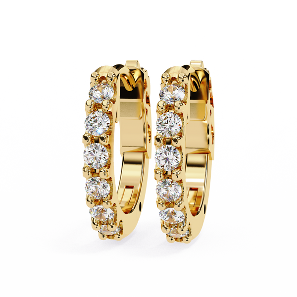 Everyday Radiance Diamond Hoop Earrings