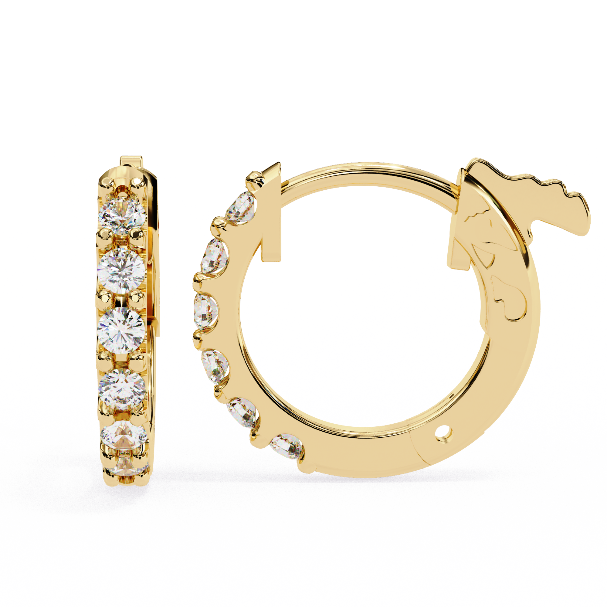Everyday Radiance Diamond Hoop Earrings