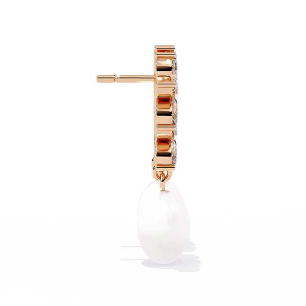 Ettika Best Day Crystal and Pearl Earrings