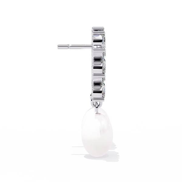 Ettika Best Day Crystal and Pearl Earrings