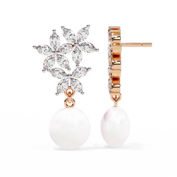Ettika Best Day Crystal and Pearl Earrings
