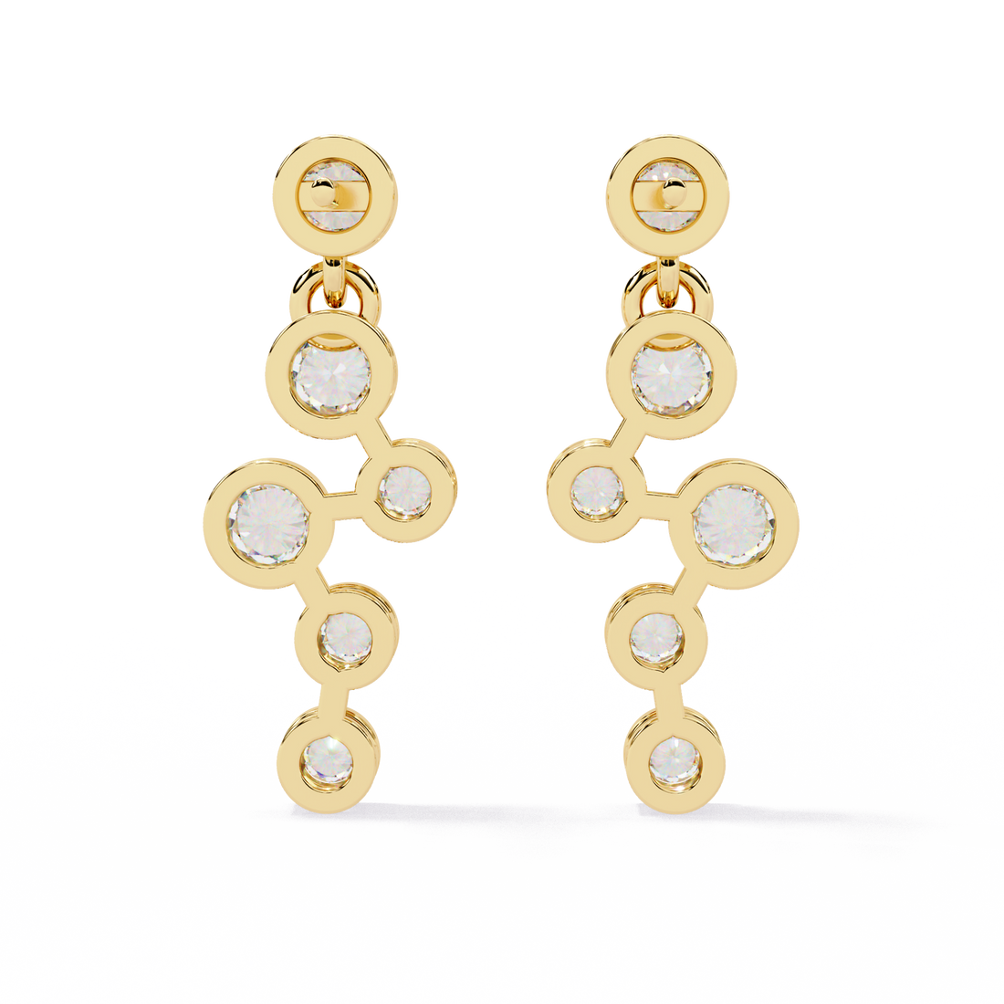 Celestial Flow Diamond Earrings
