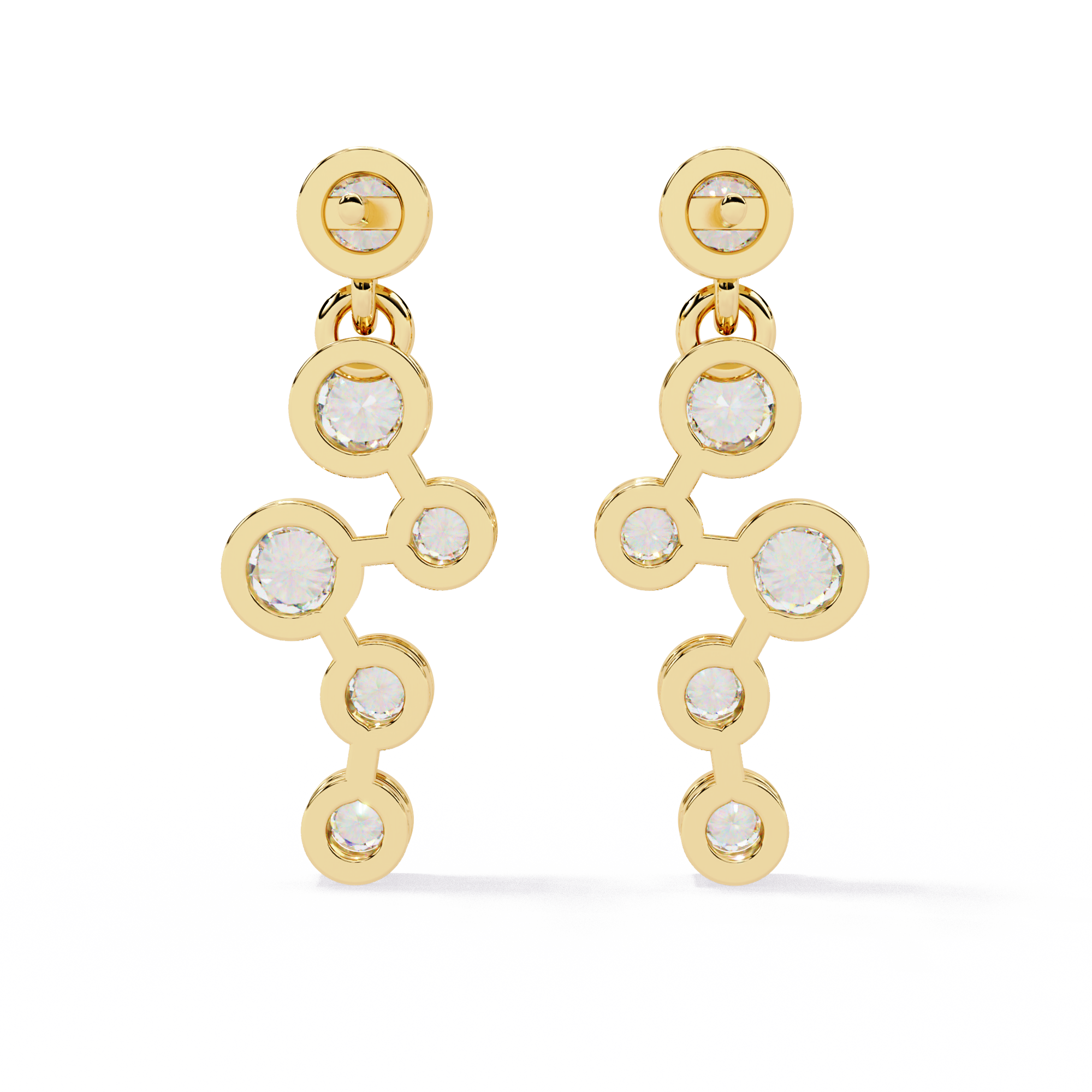 Celestial Flow Diamond Earrings