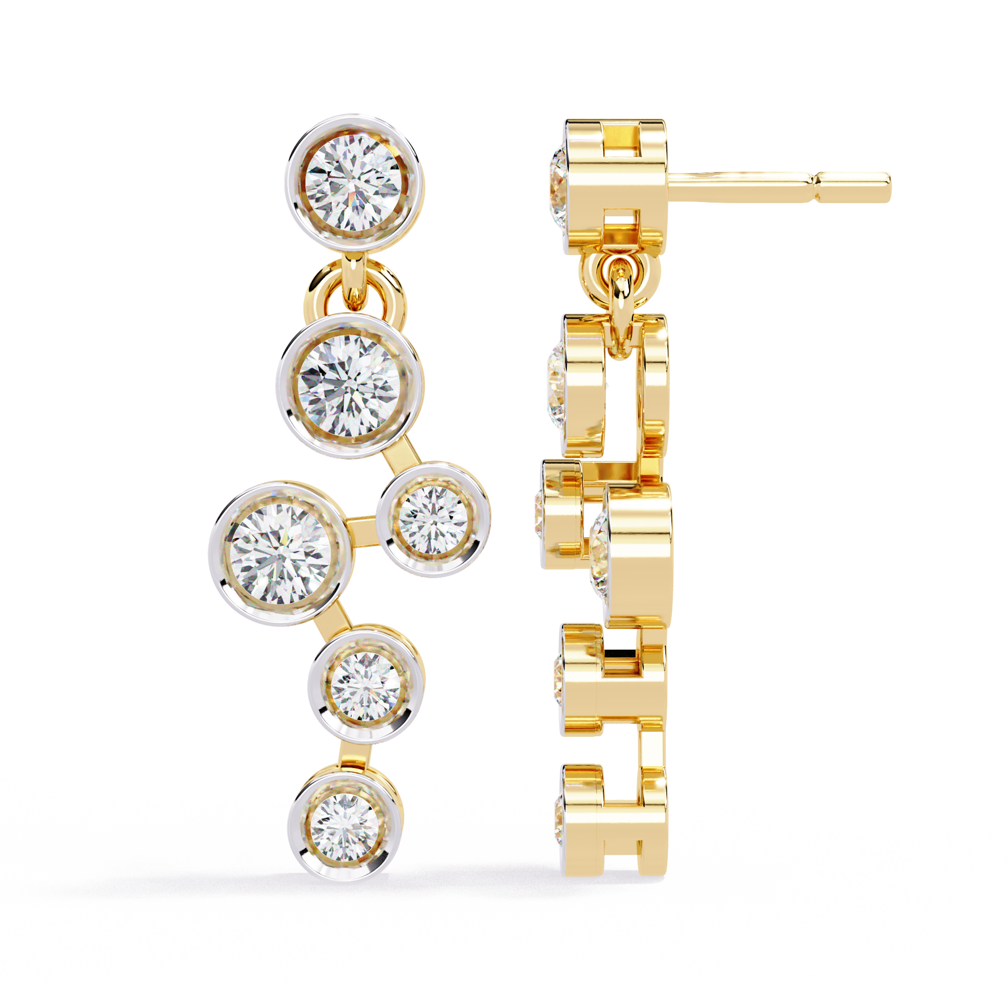 Celestial Flow Diamond Earrings