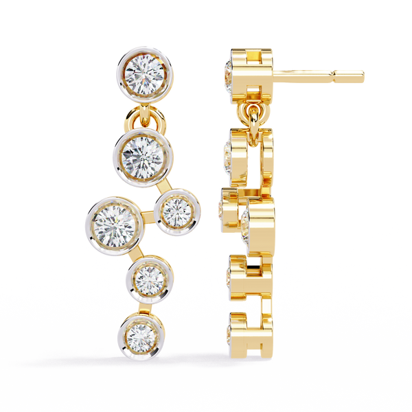 Celestial Flow Diamond Earrings