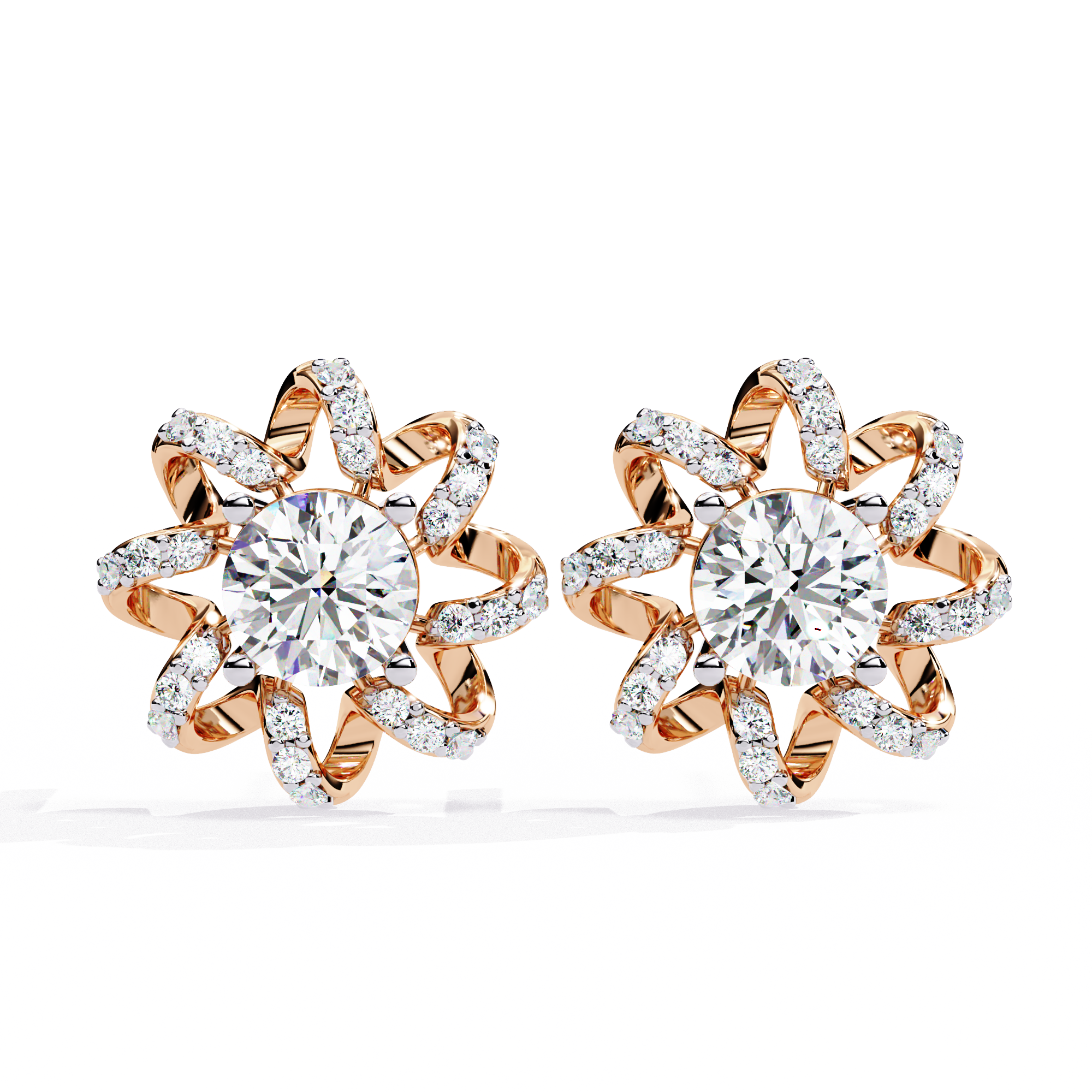 Designer Inspired Diamond Studs