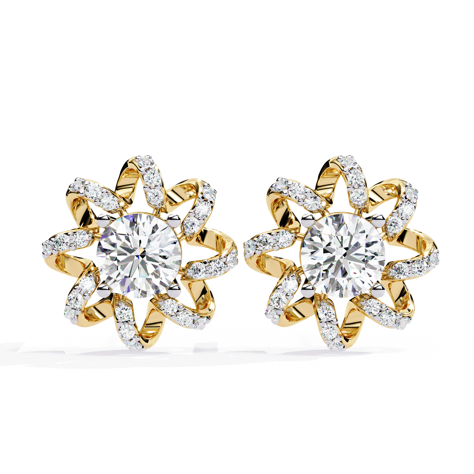 Designer Inspired Diamond Studs