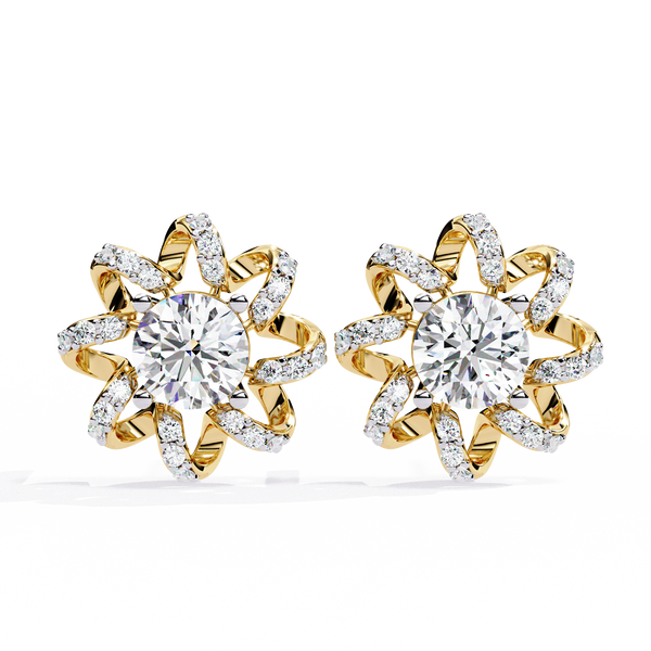 Designer Inspired Diamond Studs