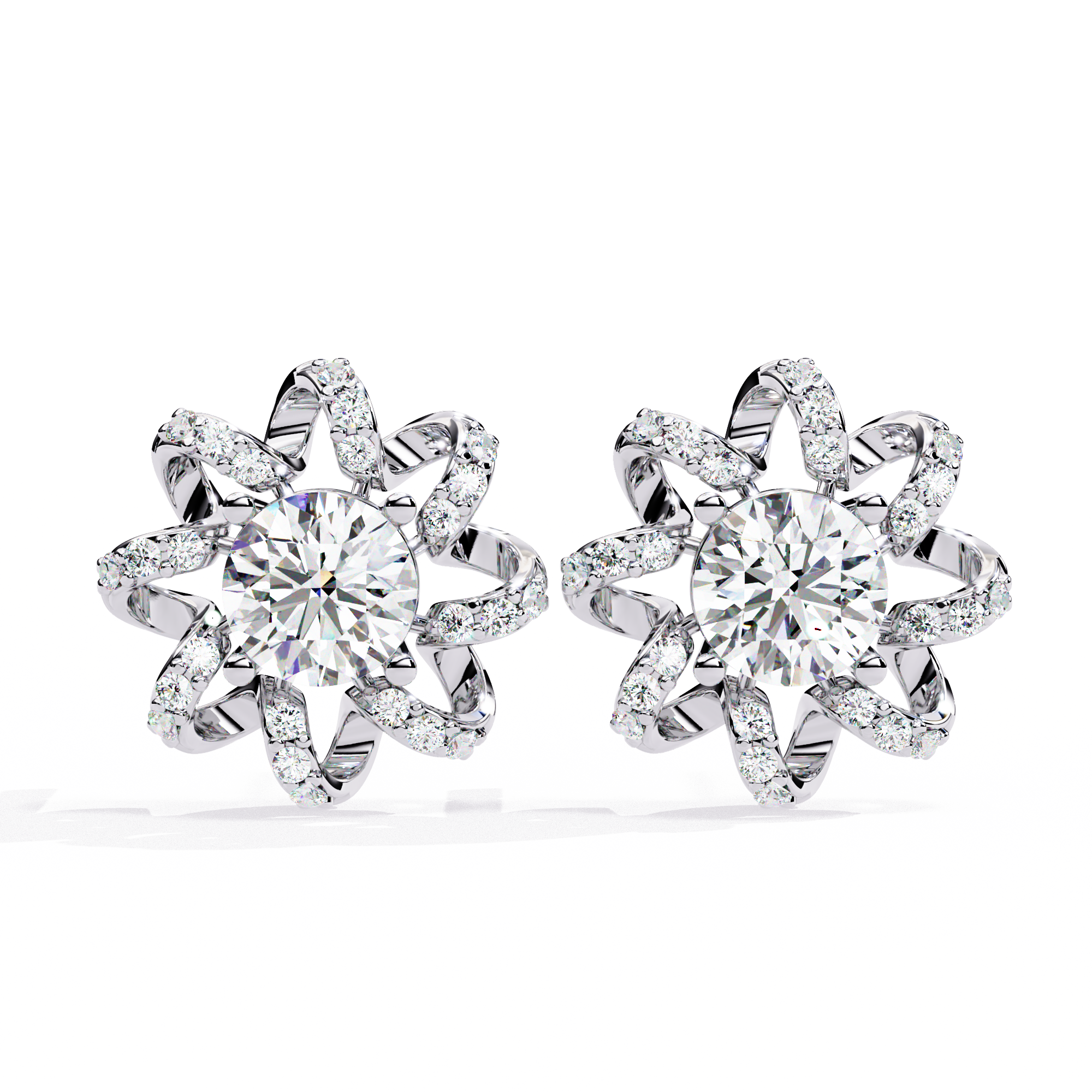 Designer Inspired Diamond Studs