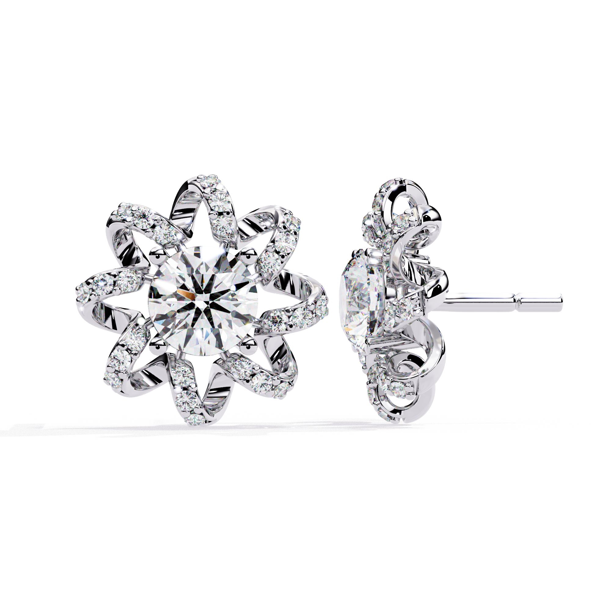 Designer Inspired Diamond Studs