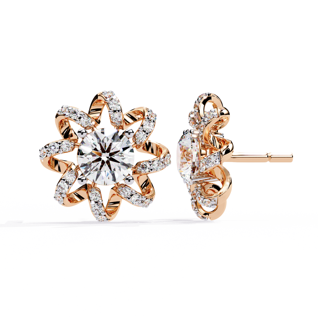 Designer Inspired Diamond Studs