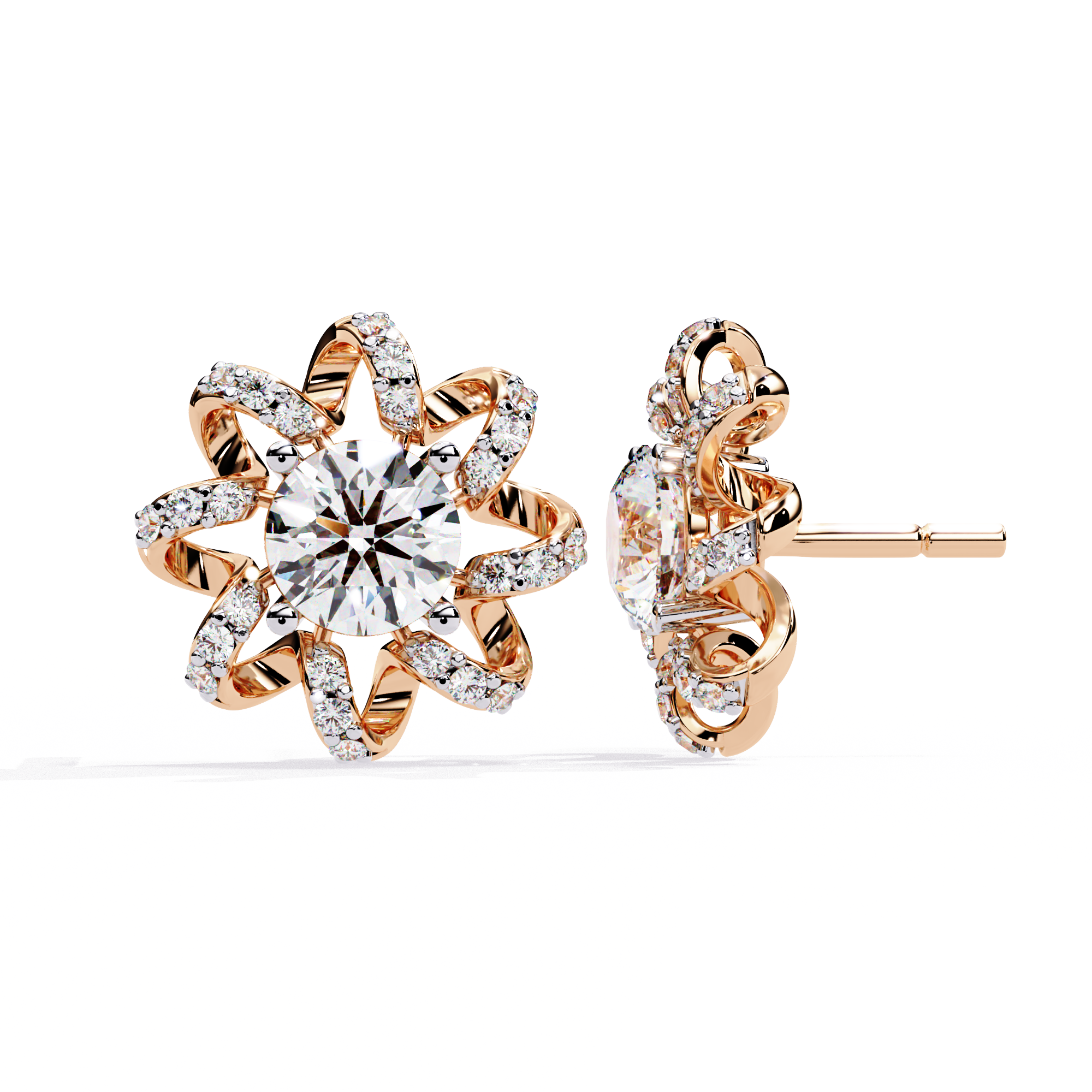 Designer Inspired Diamond Studs