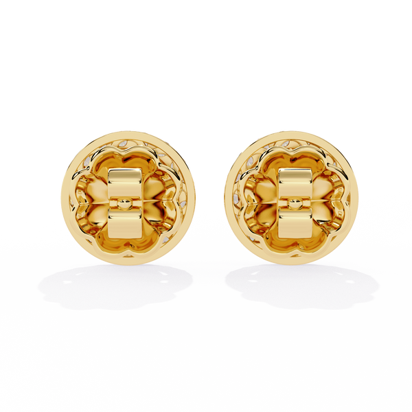 Sparkling Halo Stud Earrings