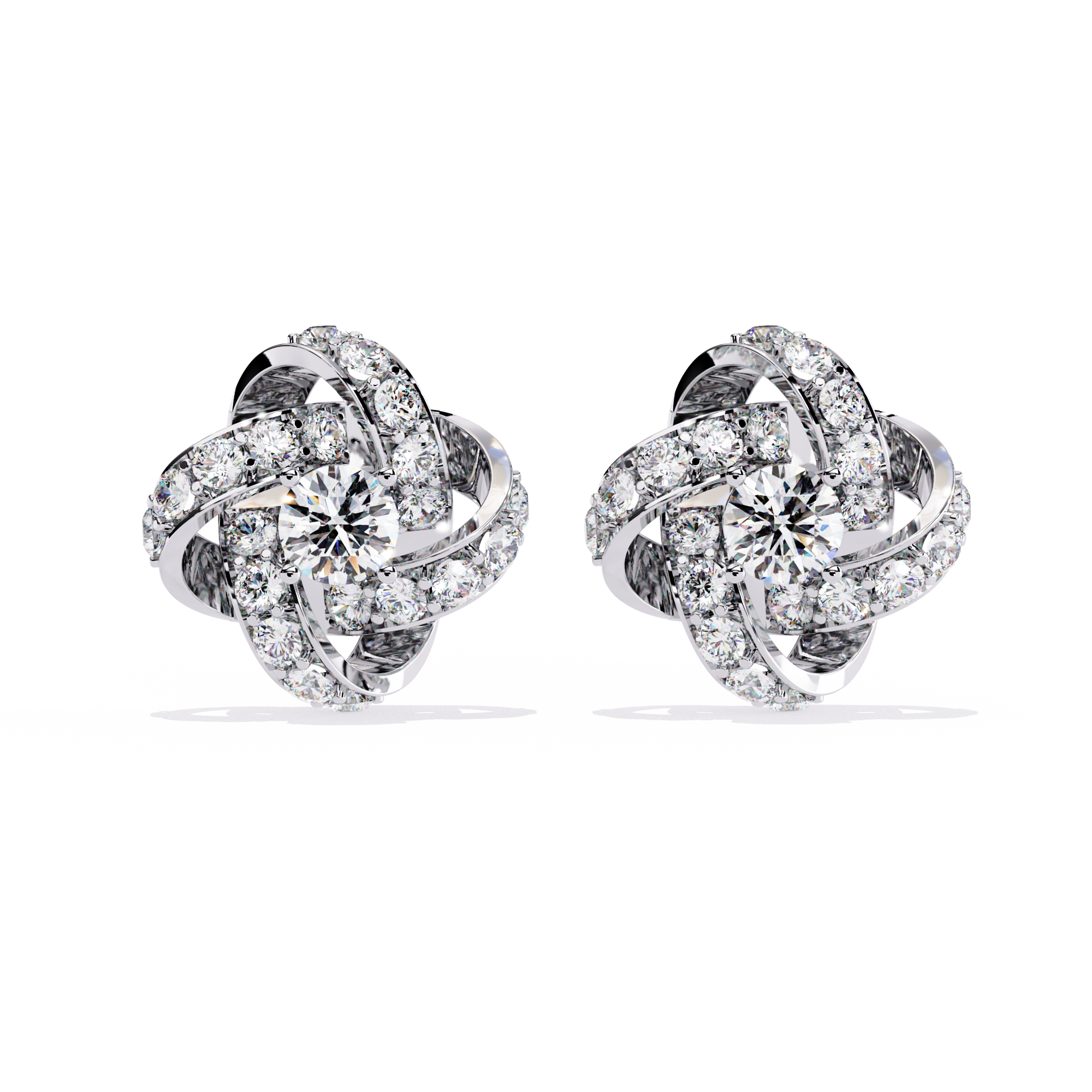 Brilliant Blossom Diamond Studs