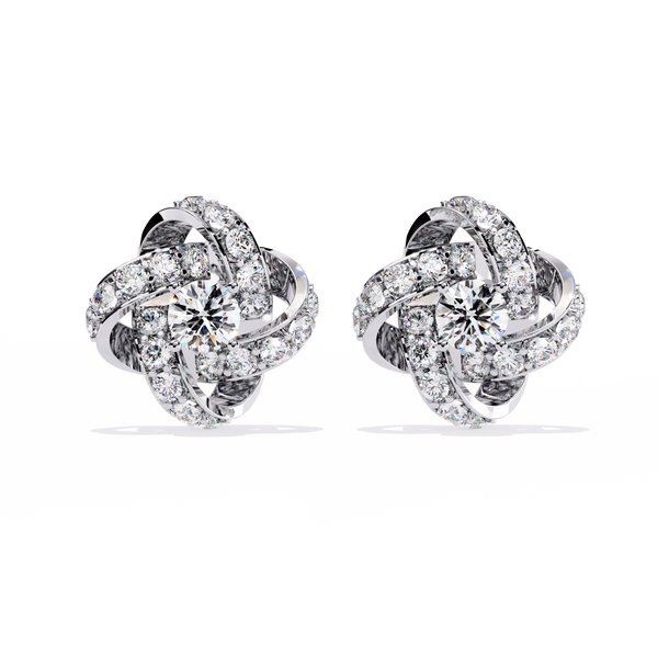 Brilliant Blossom Diamond Studs