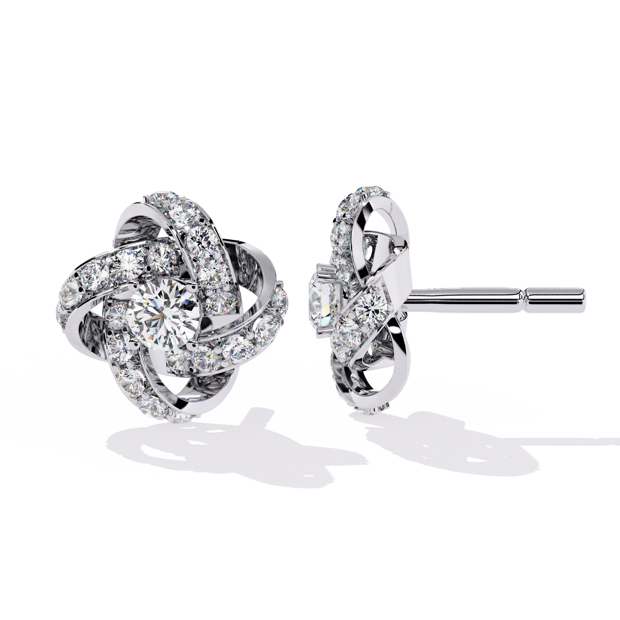 Brilliant Blossom Diamond Studs