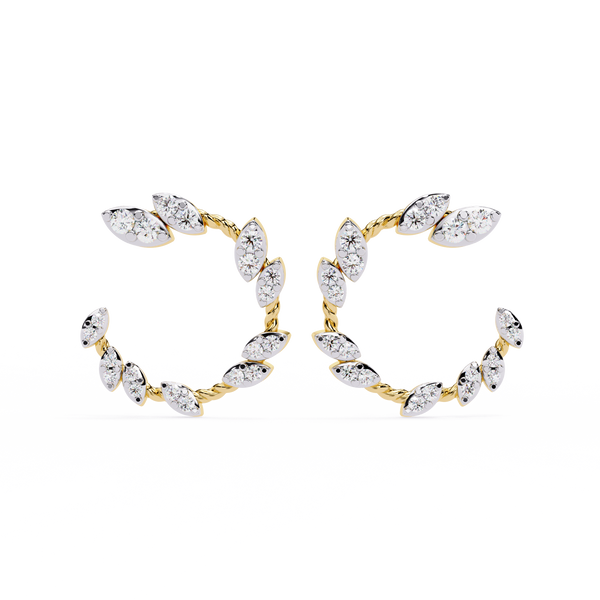 Nature-Inspired Diamond Earrings