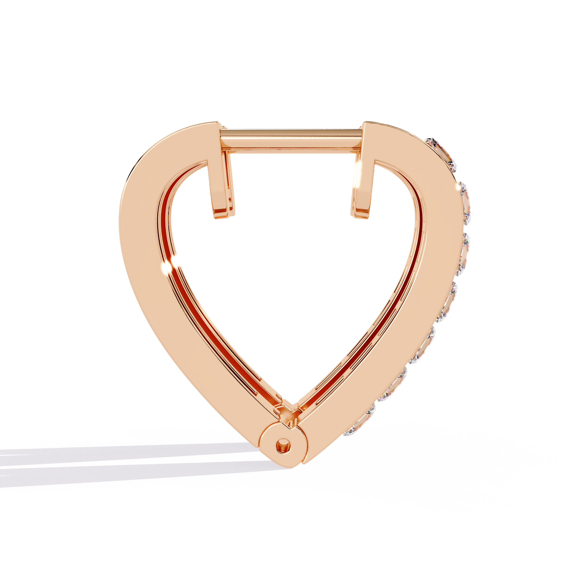 Sparkling Princess Cut Diamond Hoops