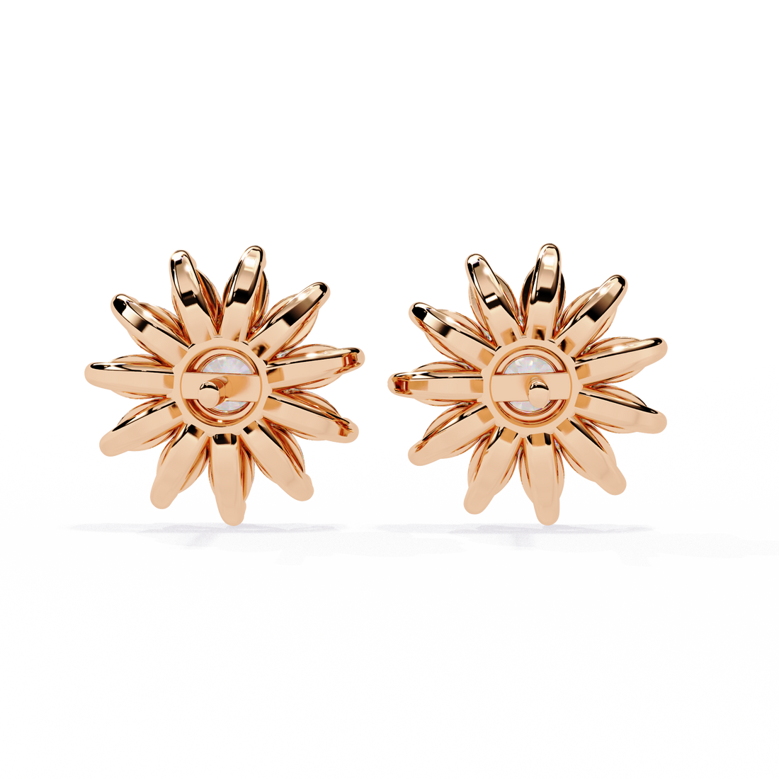 Starburst Diamond Stud Earrings