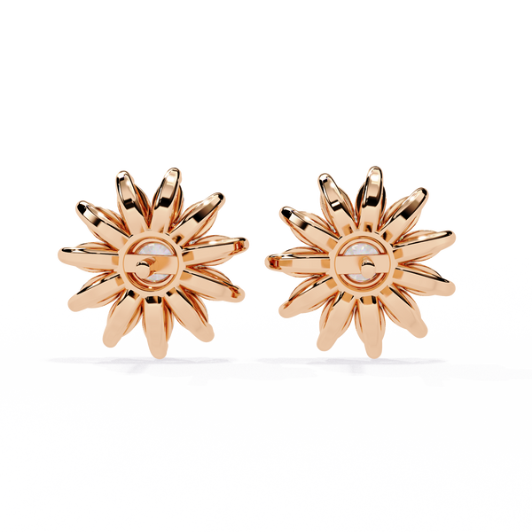 Starburst Diamond Stud Earrings