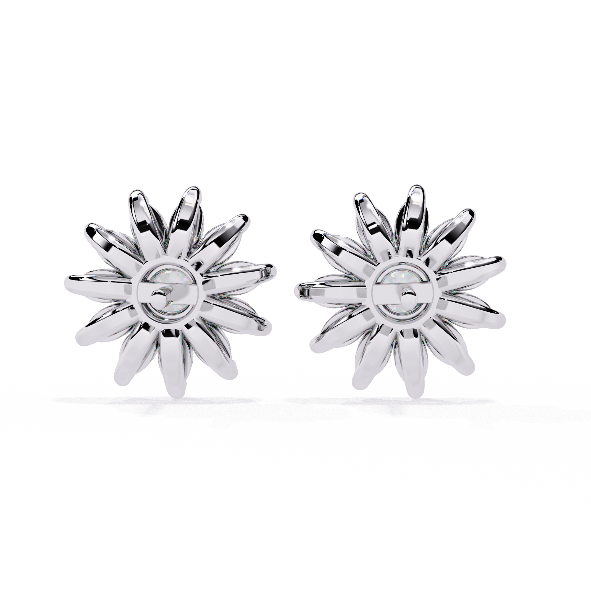 Starburst Diamond Stud Earrings