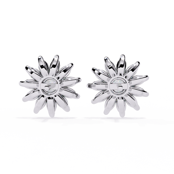 Starburst Diamond Stud Earrings