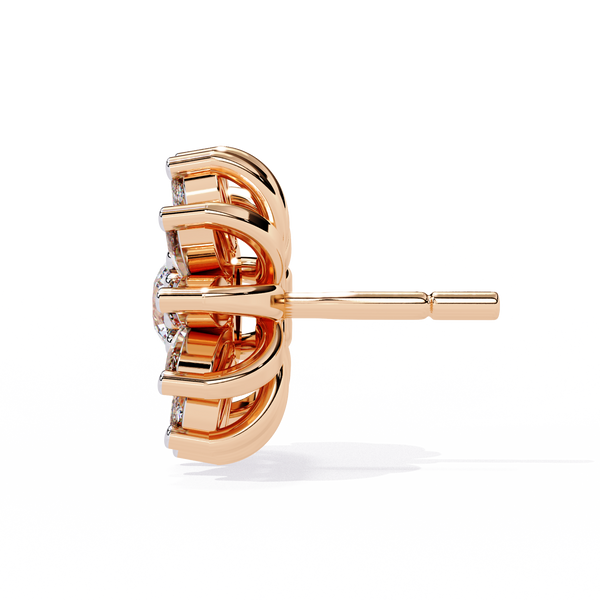 Starburst Diamond Stud Earrings