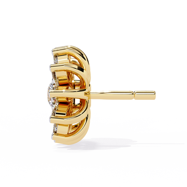 Starburst Diamond Stud Earrings