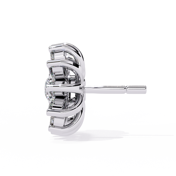 Starburst Diamond Stud Earrings