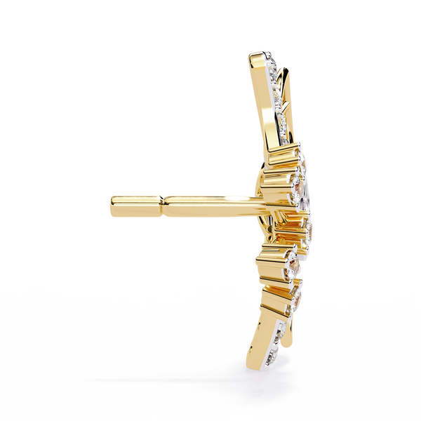 Butterfly Diamond Stud Earrings