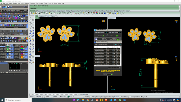 Diamond Paw Print Stud Earrings