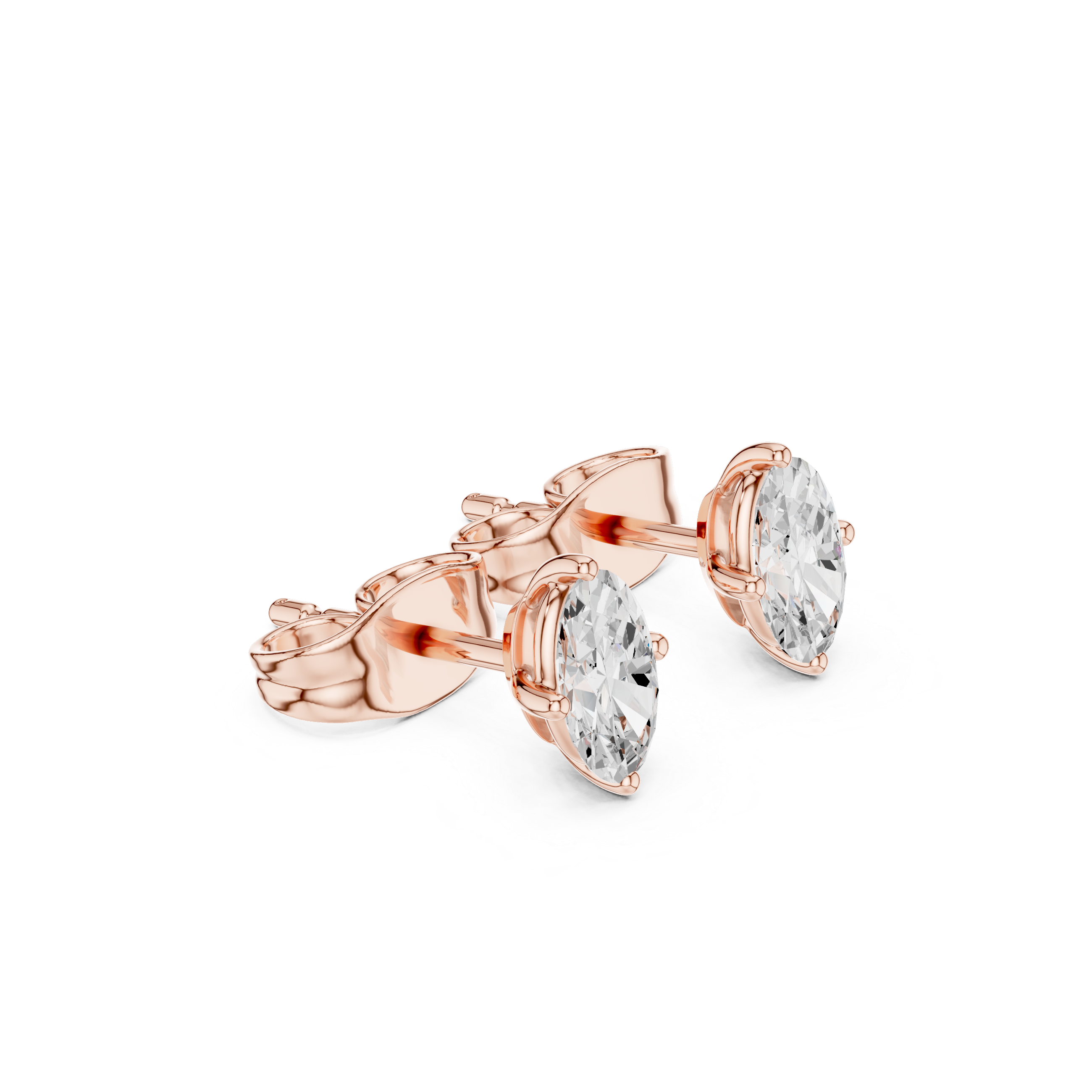 Exquisite Oval Lab Grown Diamond Earring