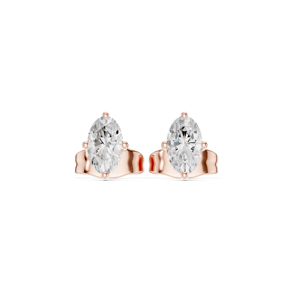 Exquisite Oval Lab Grown Diamond Earring