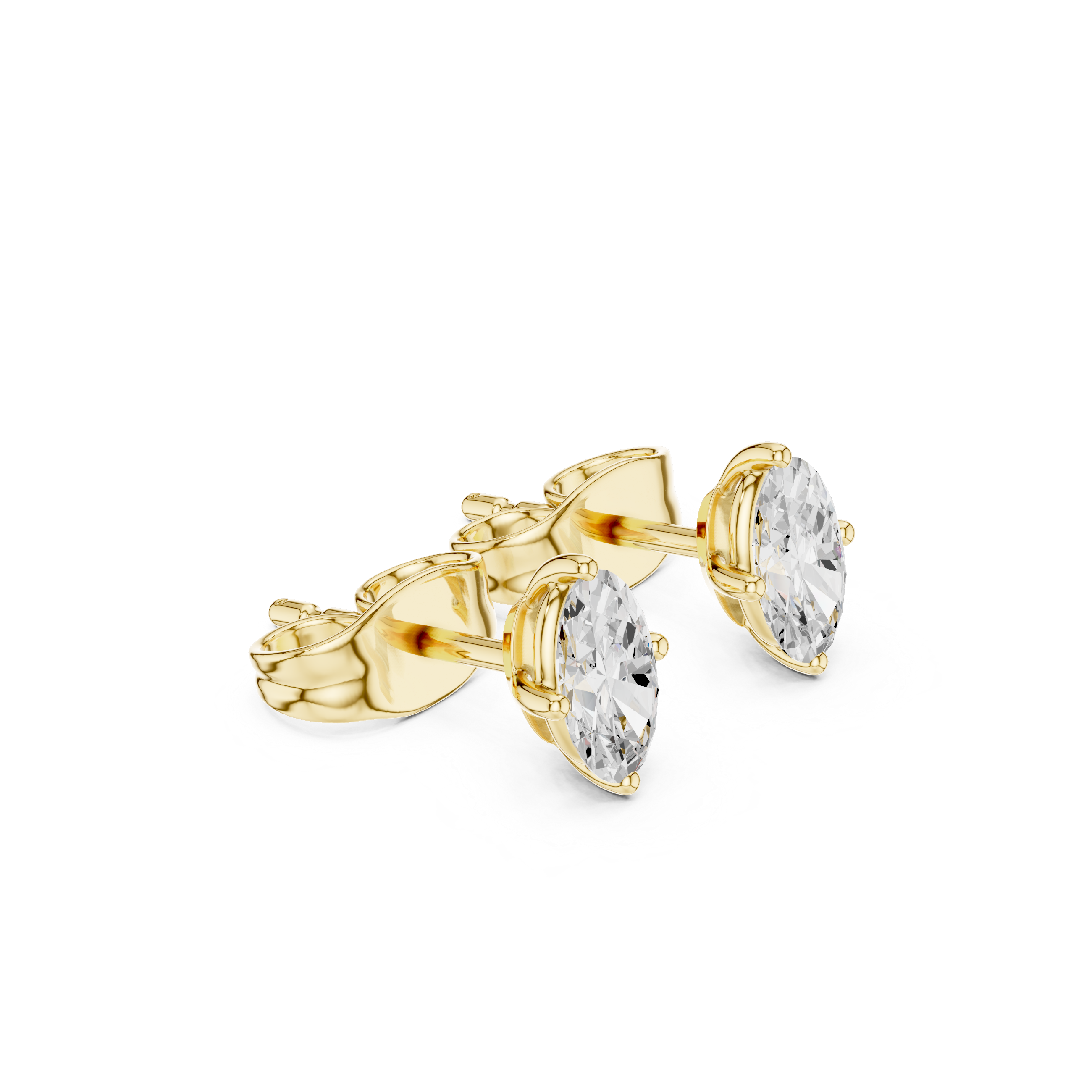 Exquisite Oval Lab Grown Diamond Earring