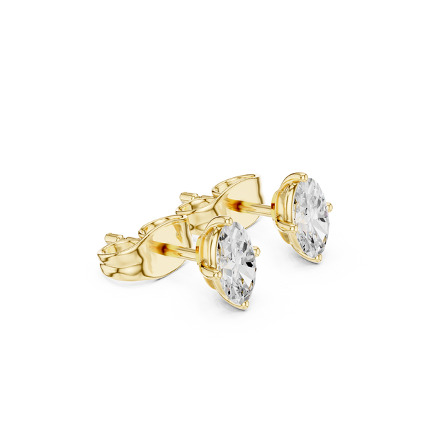 Exquisite Oval Lab Grown Diamond Earring