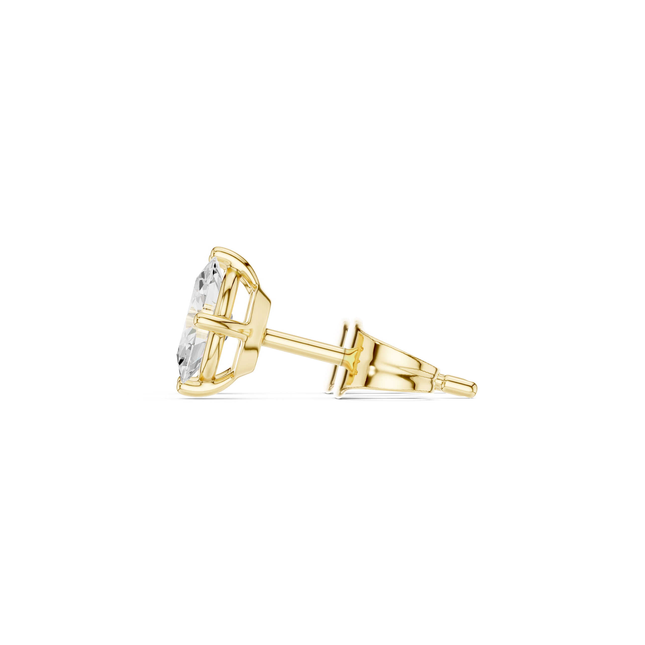 Exquisite Oval Lab Grown Diamond Earring