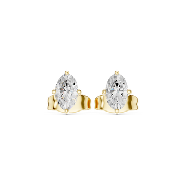 Exquisite Oval Lab Grown Diamond Earring